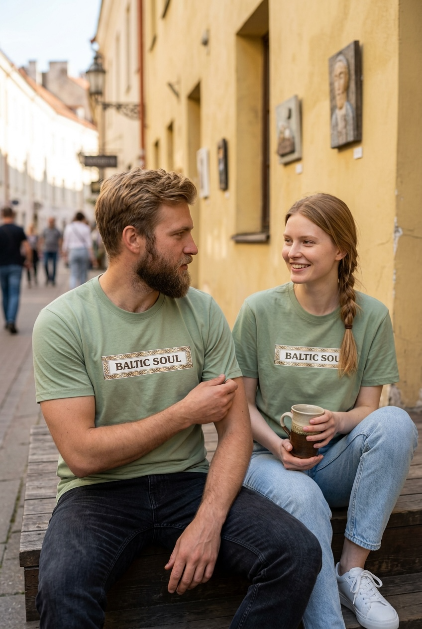 BALTIC SOUL Sage Green T-Shirt