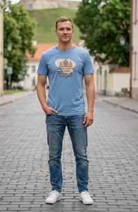 ČIA PRASIDĖJO MANO ISTORIJA Heather Indigo T-Shirt