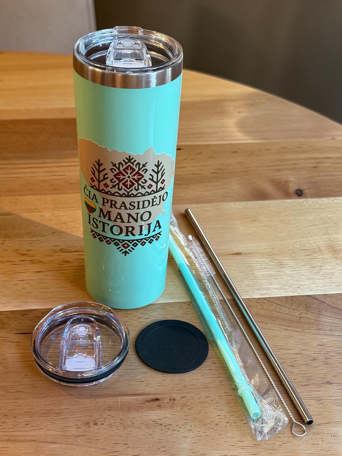 ČIA PRASIDĖJO MANO ISTORIJA Skinny Tumbler