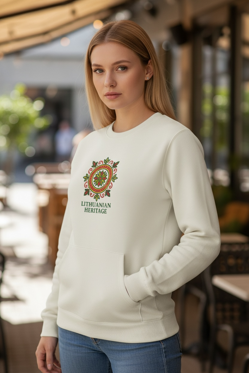LITHUANIAN HERITAGE Fleece Crewneck Sweatshirt