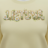 LIETUVA Chamomile Girls Fleece Sweatshirt and Jog Pants Set