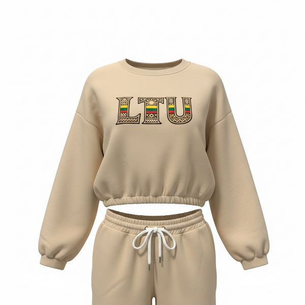 LTU Girls Fleece Sweatshirt and Jog Pants Set