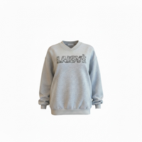LAISVĖ Oversized Fleece V-Neck Sweatshirt