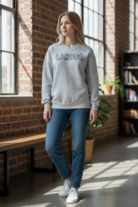 LAISVĖ Oversized Fleece V-Neck Sweatshirt