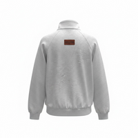 LIETUVA Polo Collar V-Neck Sweatshirt and Sweatpants Set