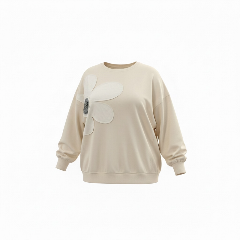 MY ORIGINS Flower Patch Plus Size Top