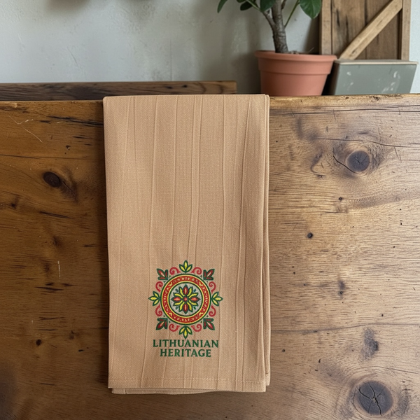 LITHUANIAN HERITAGE Flour Sack Kitchen Towel