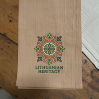 LITHUANIAN HERITAGE Flour Sack Kitchen Towel