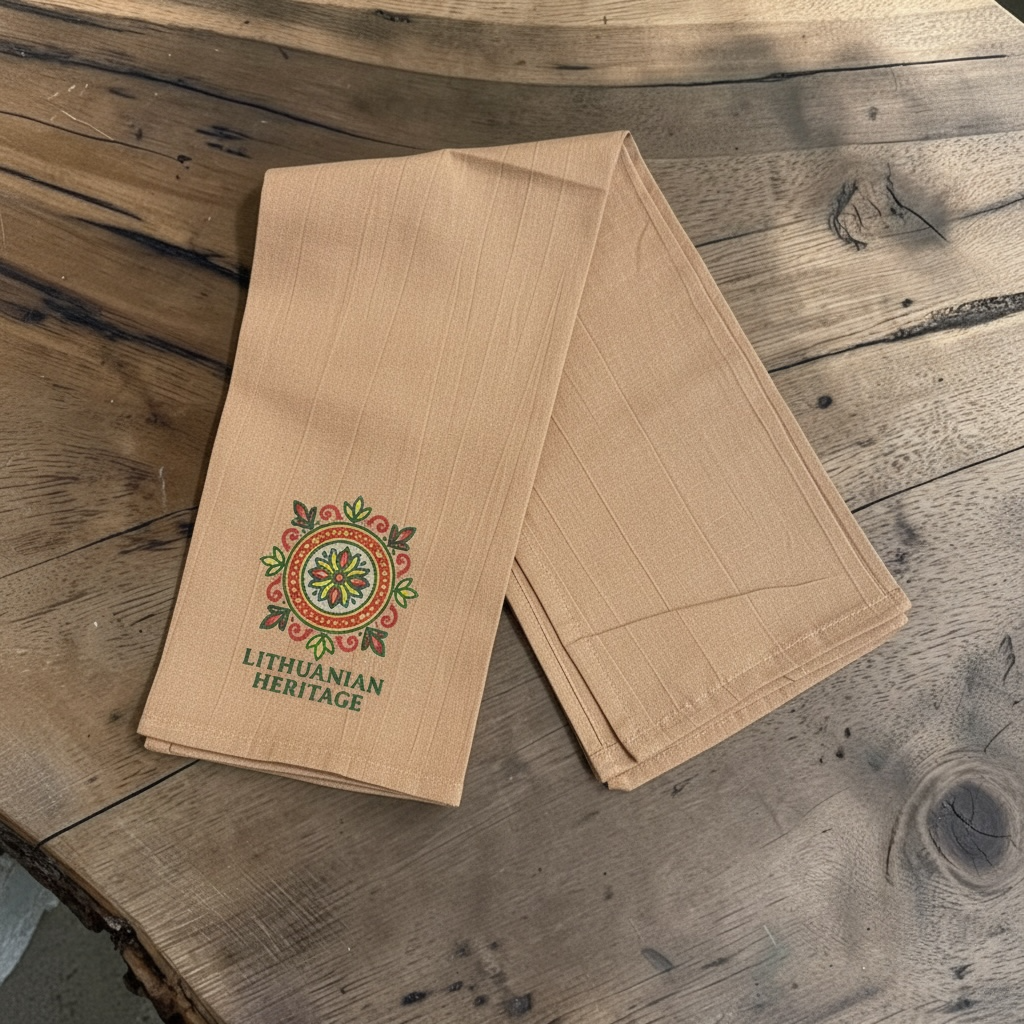 LITHUANIAN HERITAGE Flour Sack Kitchen Towel