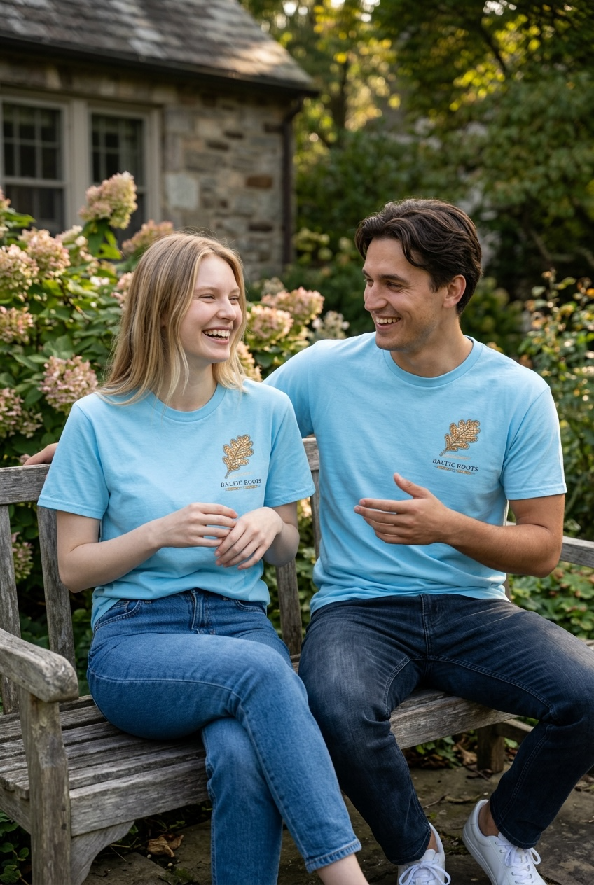 BALTIC ROOTS Blue T-Shirt